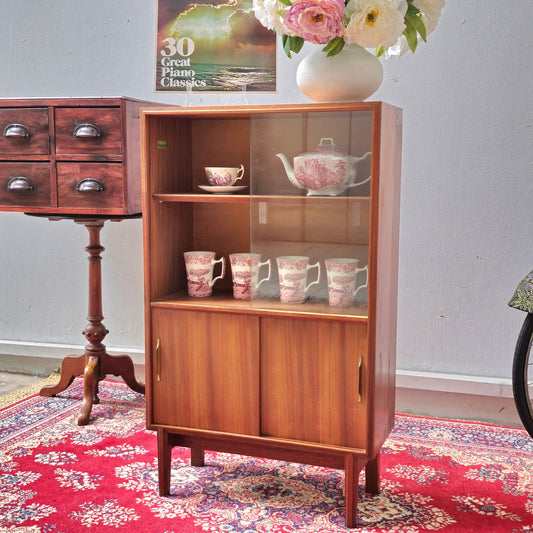 Mid-Century Teak Petite display cabinet