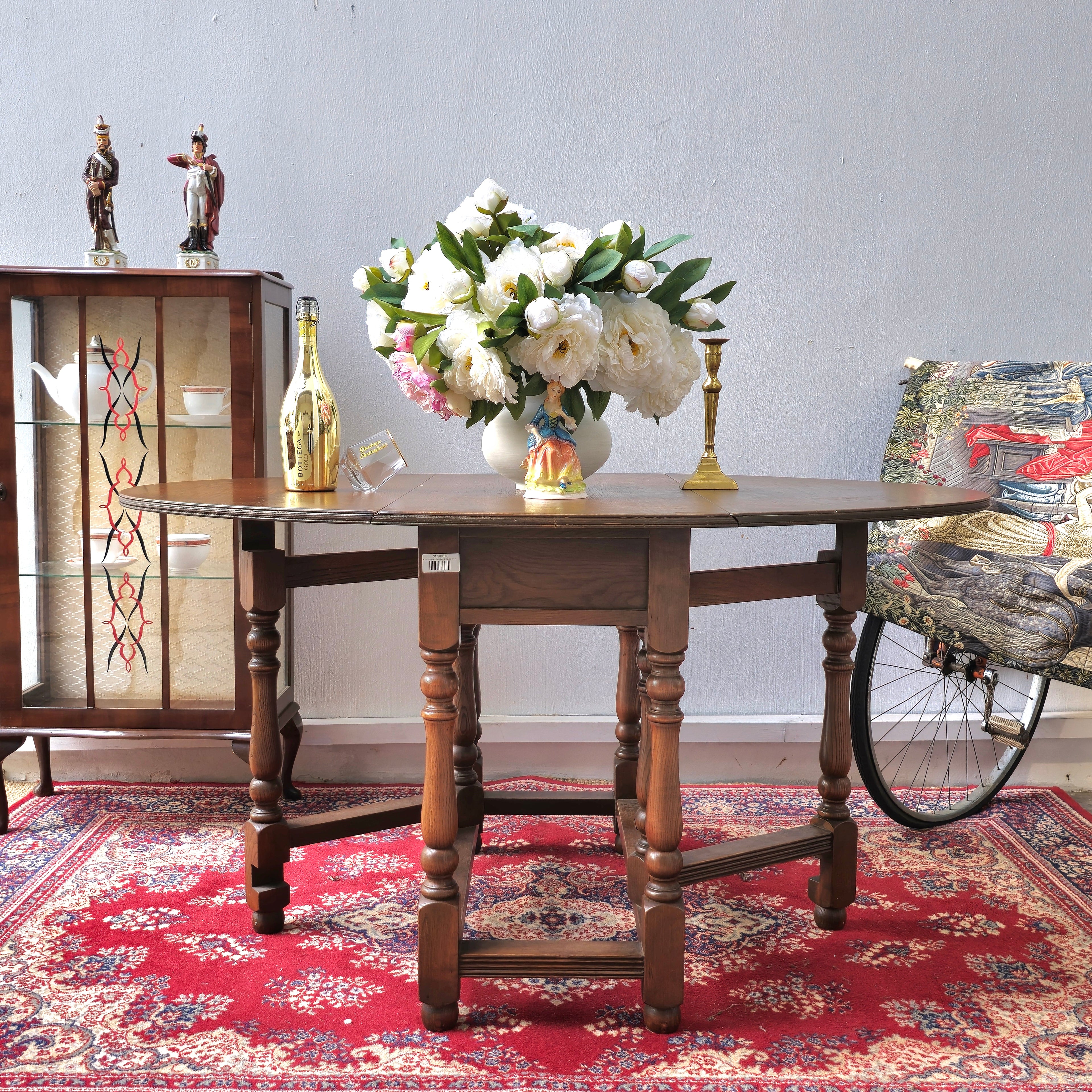 Antique English Gateleg "Drop-Leaf" Table