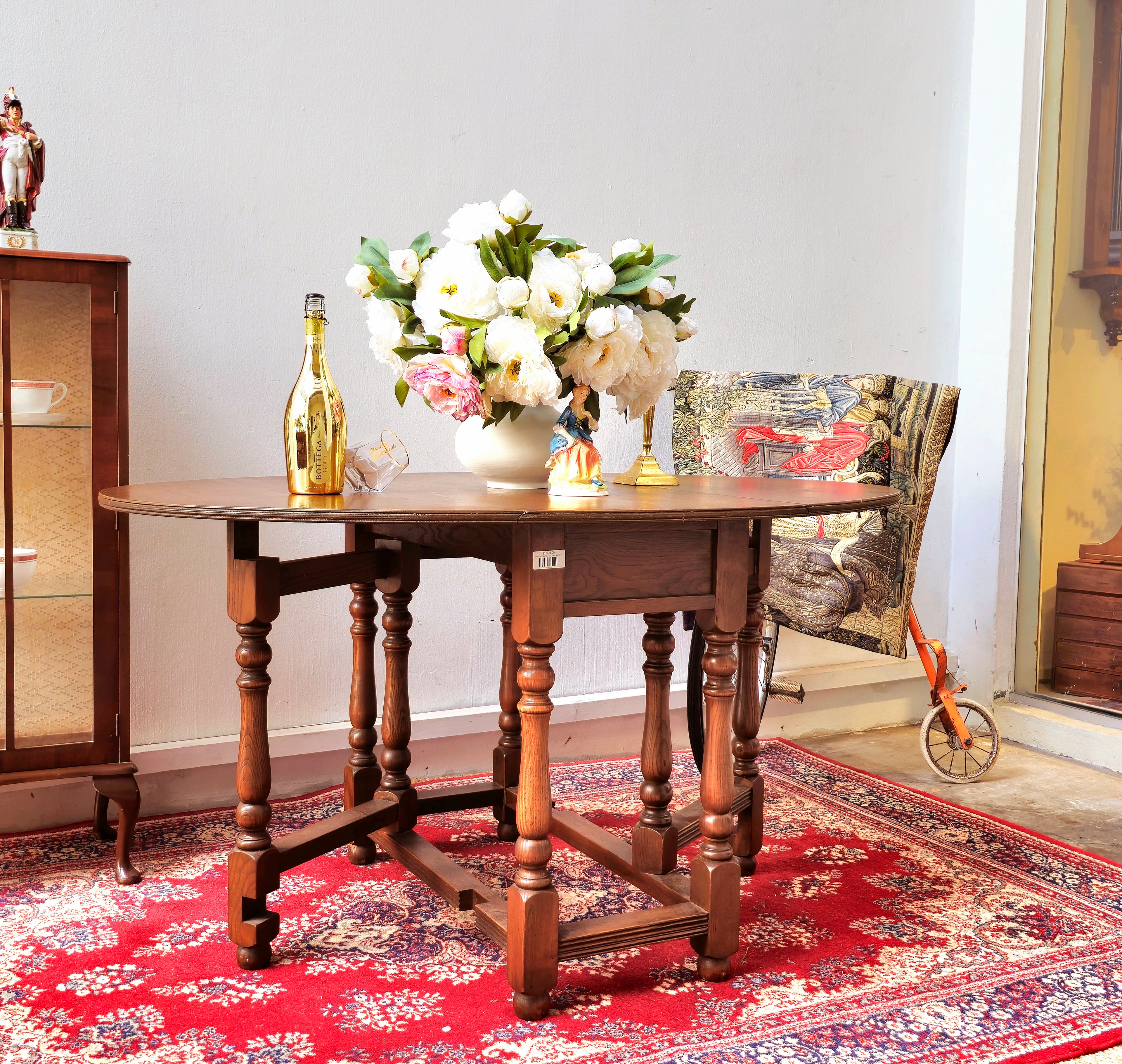 Antique English Gateleg "Drop-Leaf" Table