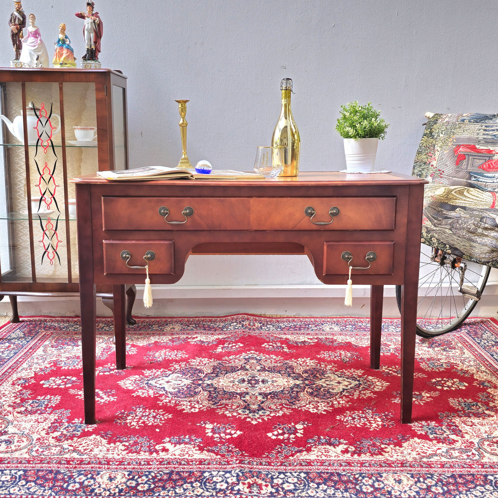 Antique Sheraton Revival Satinwood Desk