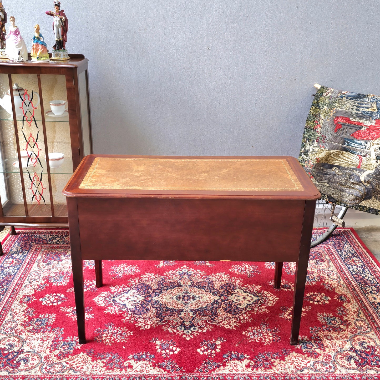 Antique Sheraton Revival Satinwood Desk