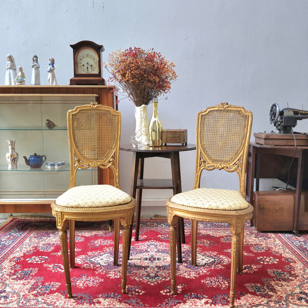 Pair of Victorian French Petite Chairs