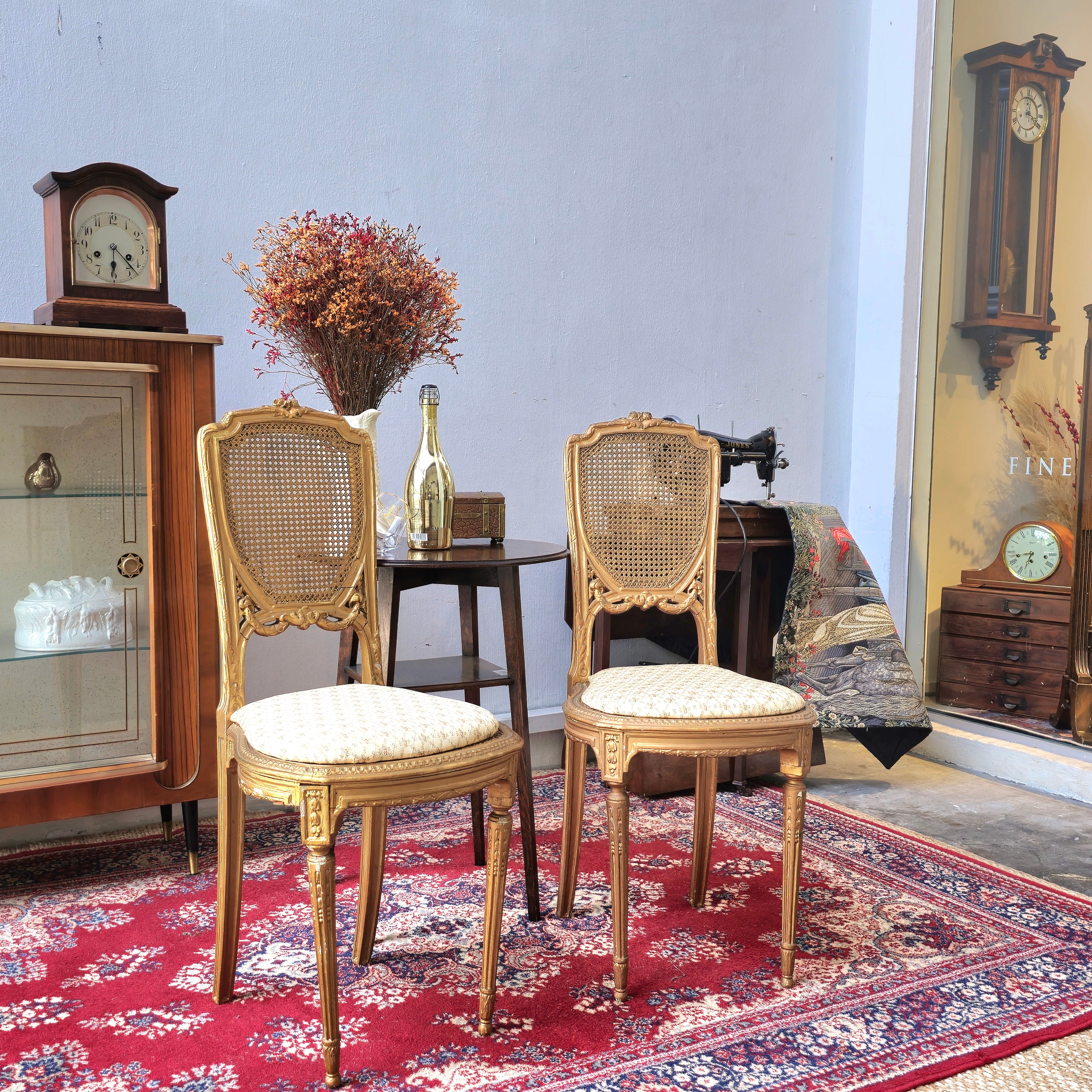 Pair of Victorian French Petite Chairs
