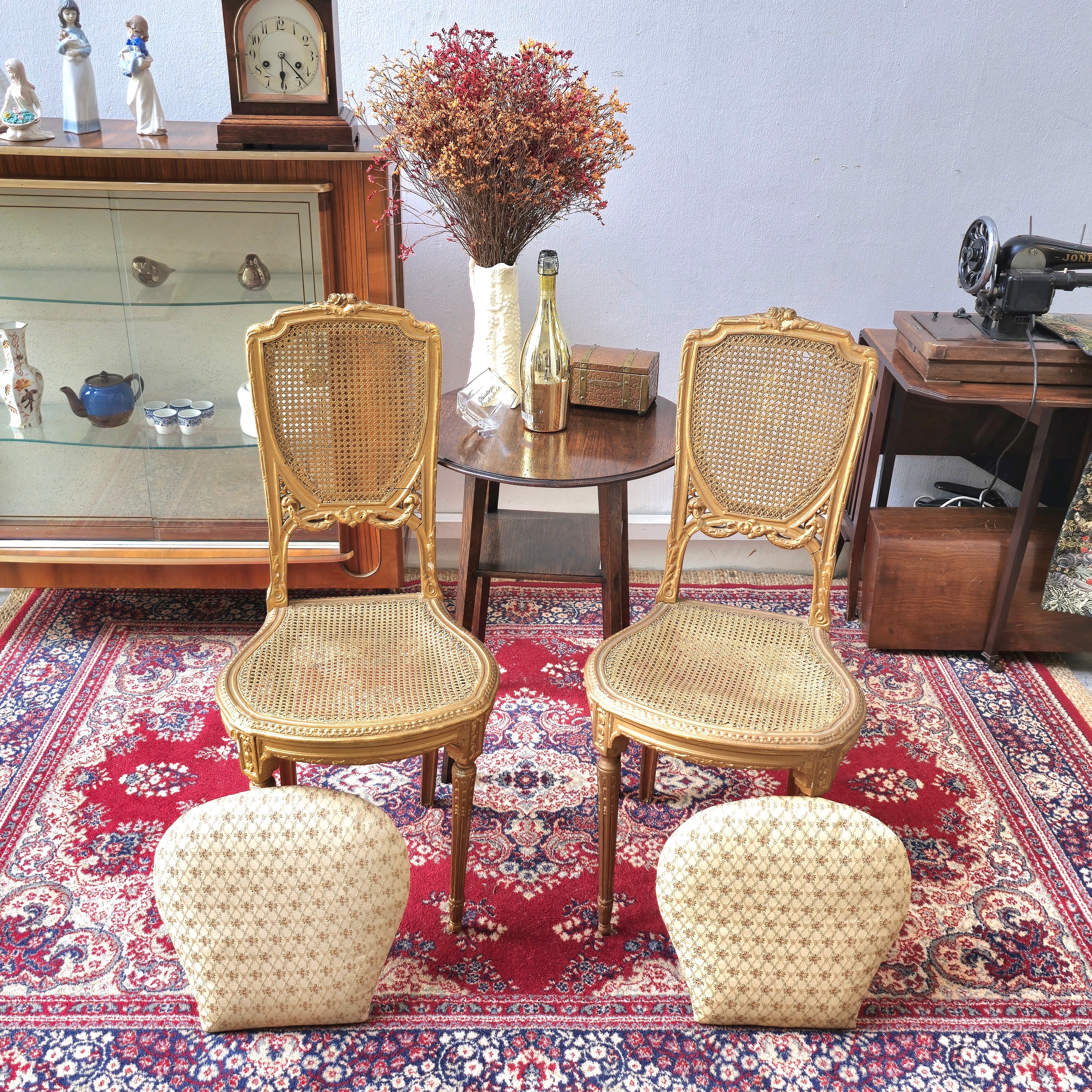 Pair of Victorian French Petite Chairs