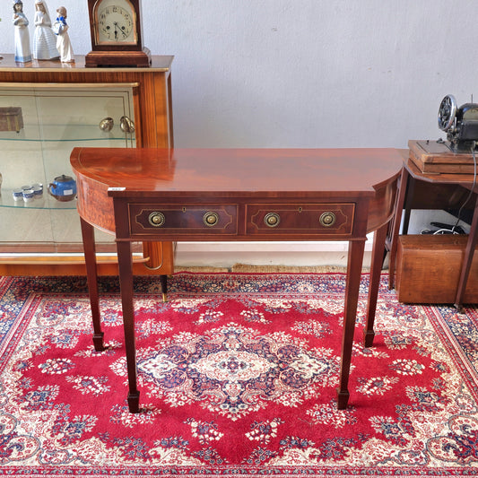 British Vintage Mahogany side broad /  flip top Table
