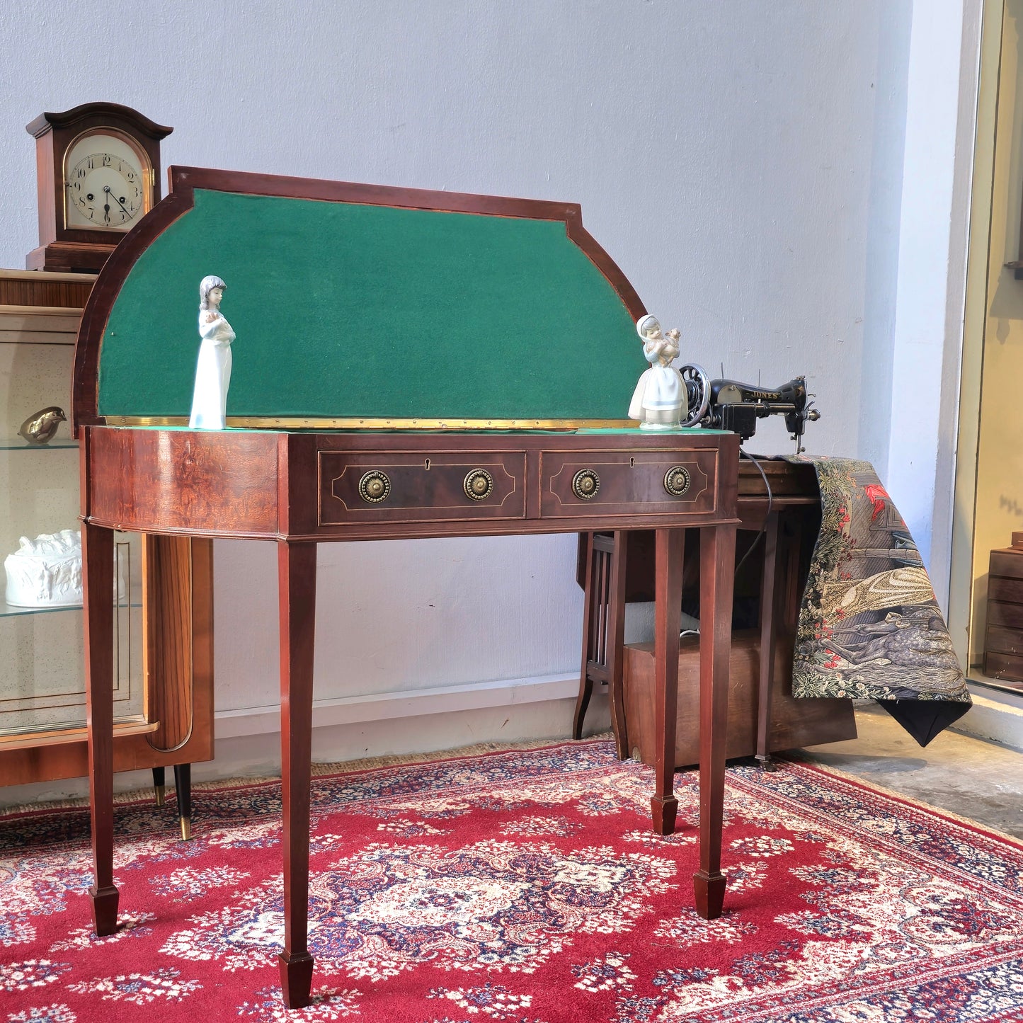 British Vintage Mahogany side broad /  flip top Table