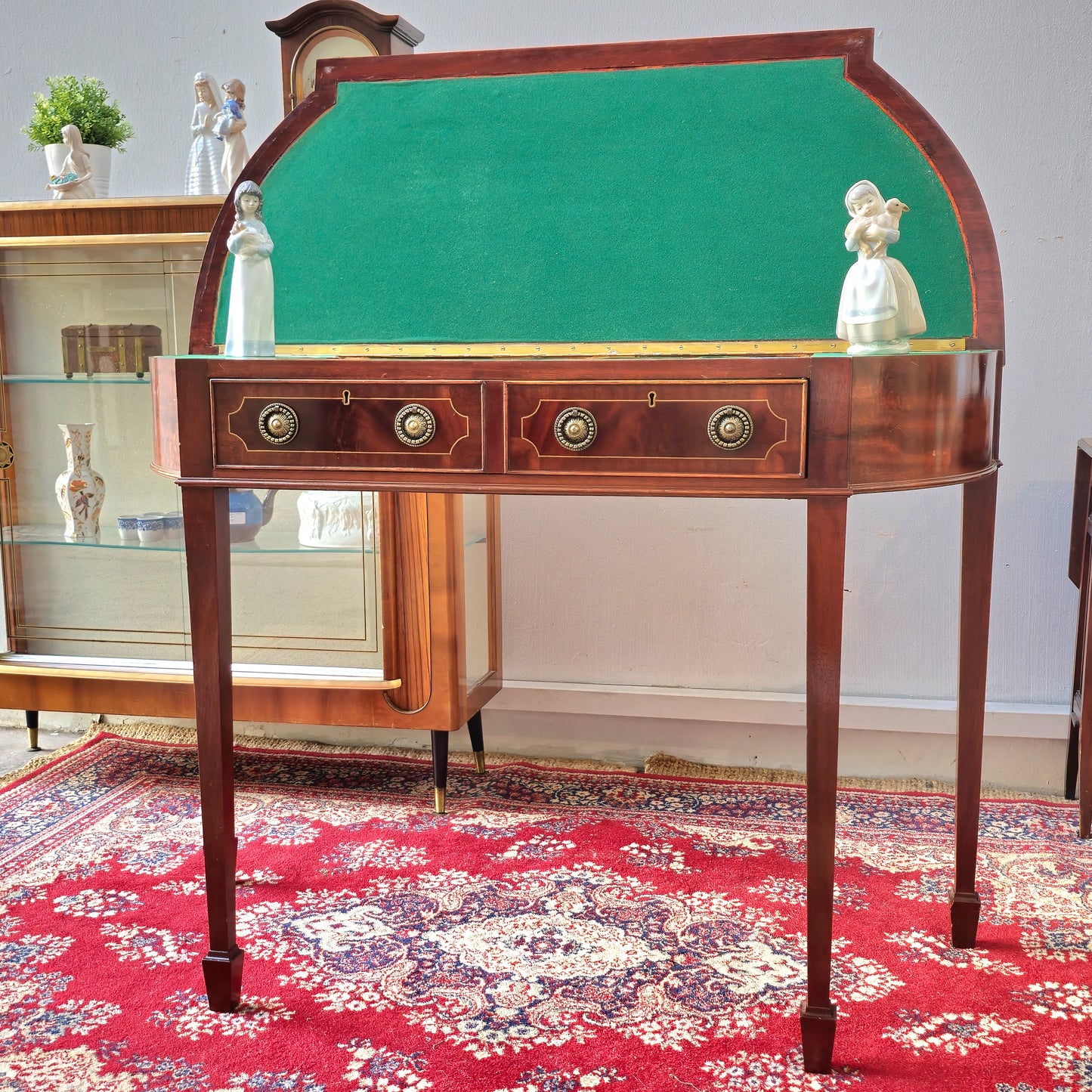 British Vintage Mahogany side broad /  flip top Table