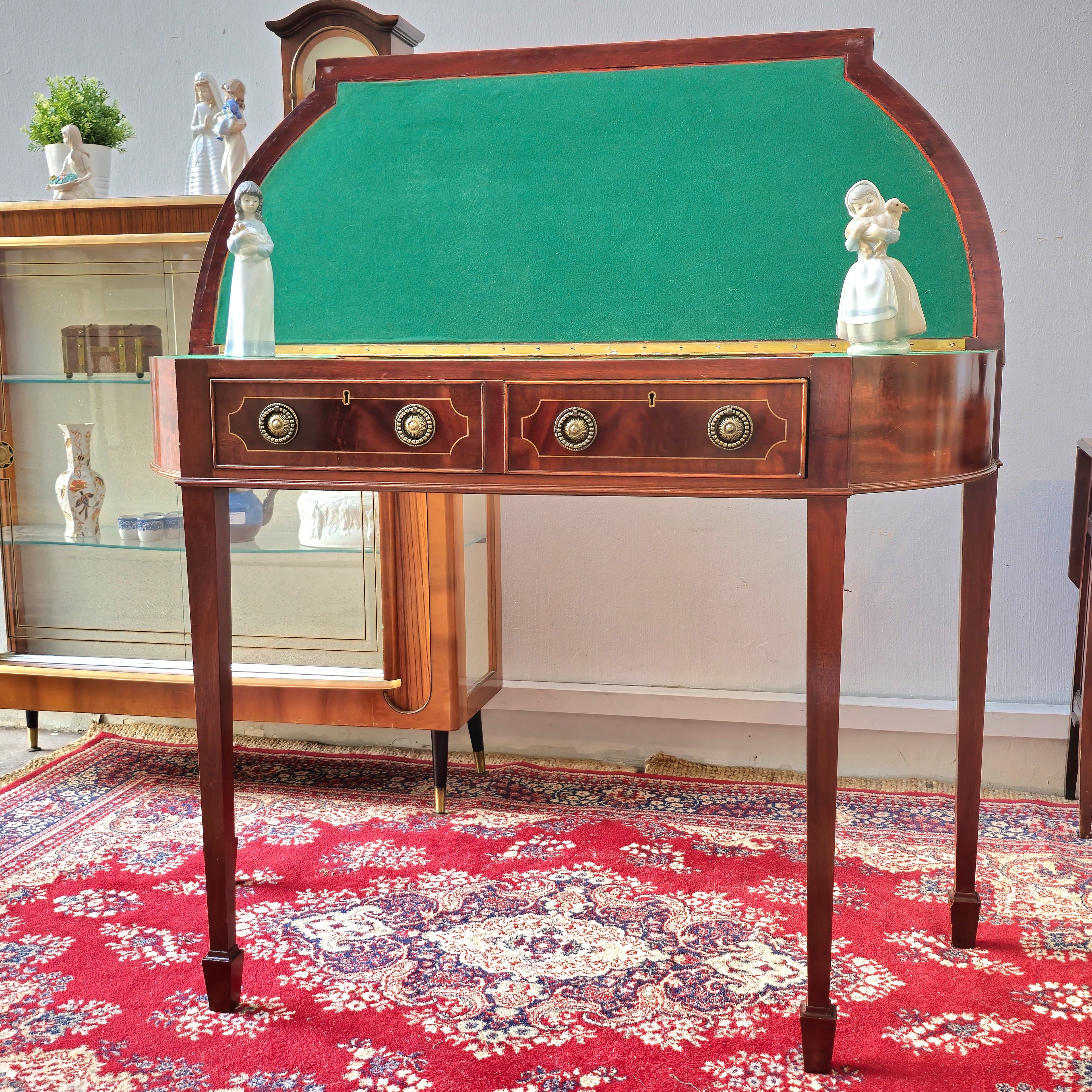 British Vintage Mahogany side broad /  flip top Table