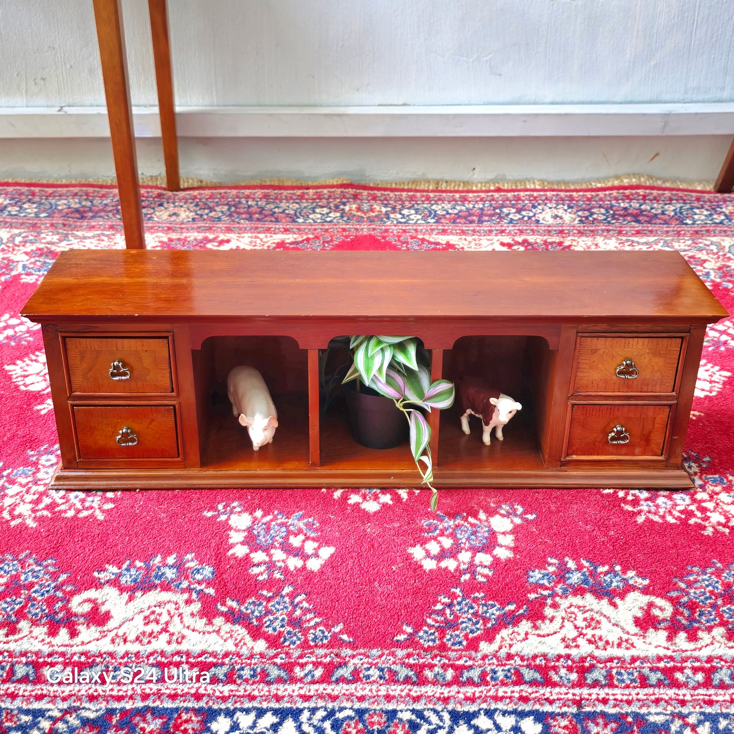 Vintage Desktop Storage Unit or Display Cabinet