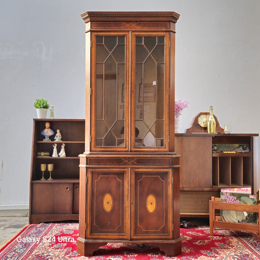 Edwardian Mahogany Corner Display cabinet