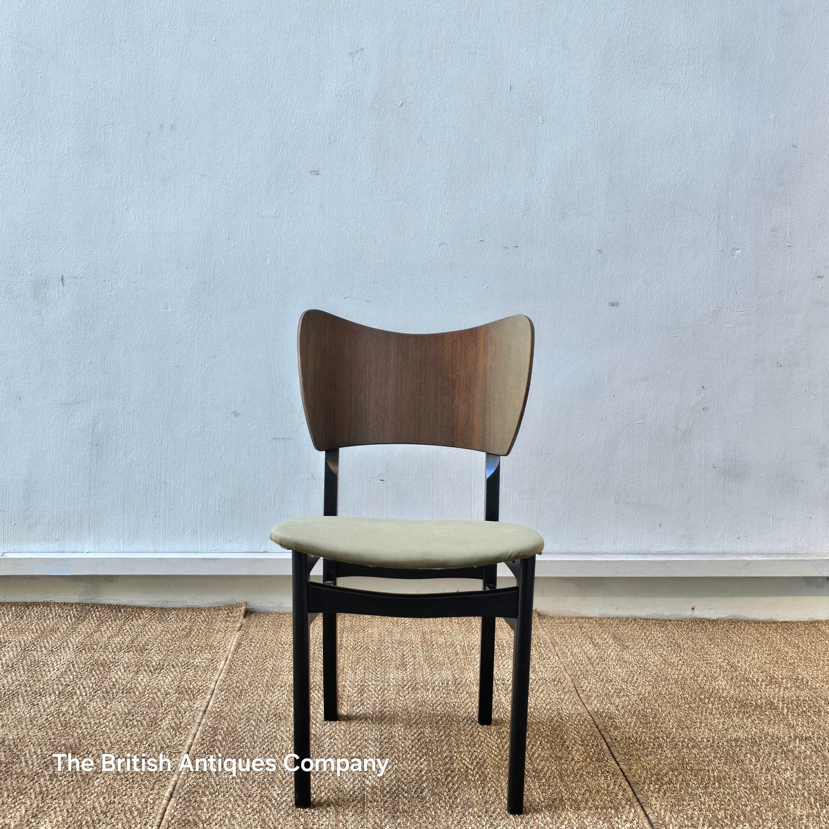Mid-Century Modern Brazilian rosewood  Dining Chairs with Scoop Back