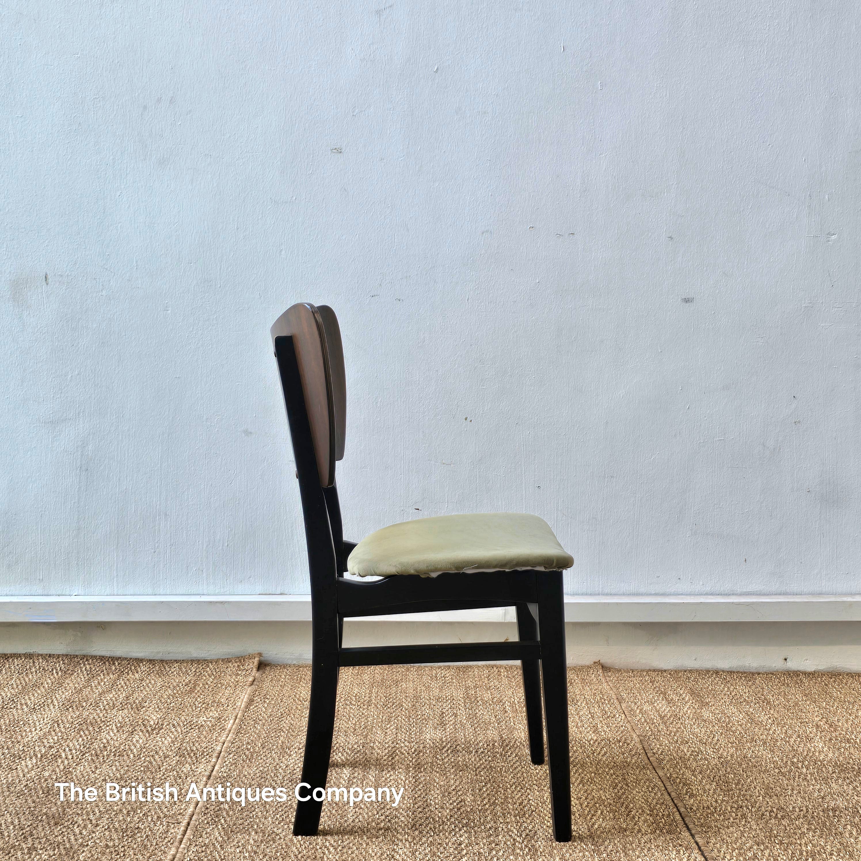 Mid-Century Modern Brazilian rosewood  Dining Chairs with Scoop Back
