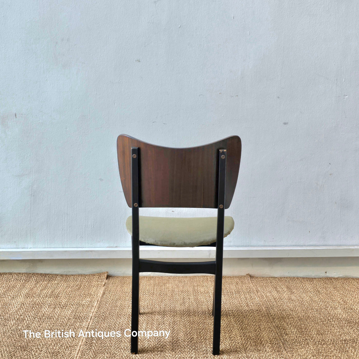 Mid-Century Modern Brazilian rosewood  Dining Chairs with Scoop Back