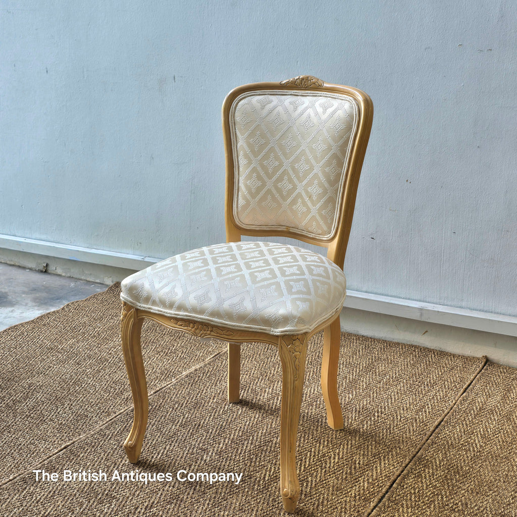Elegant Antique French Louis XV Style Upholstered Side Chair