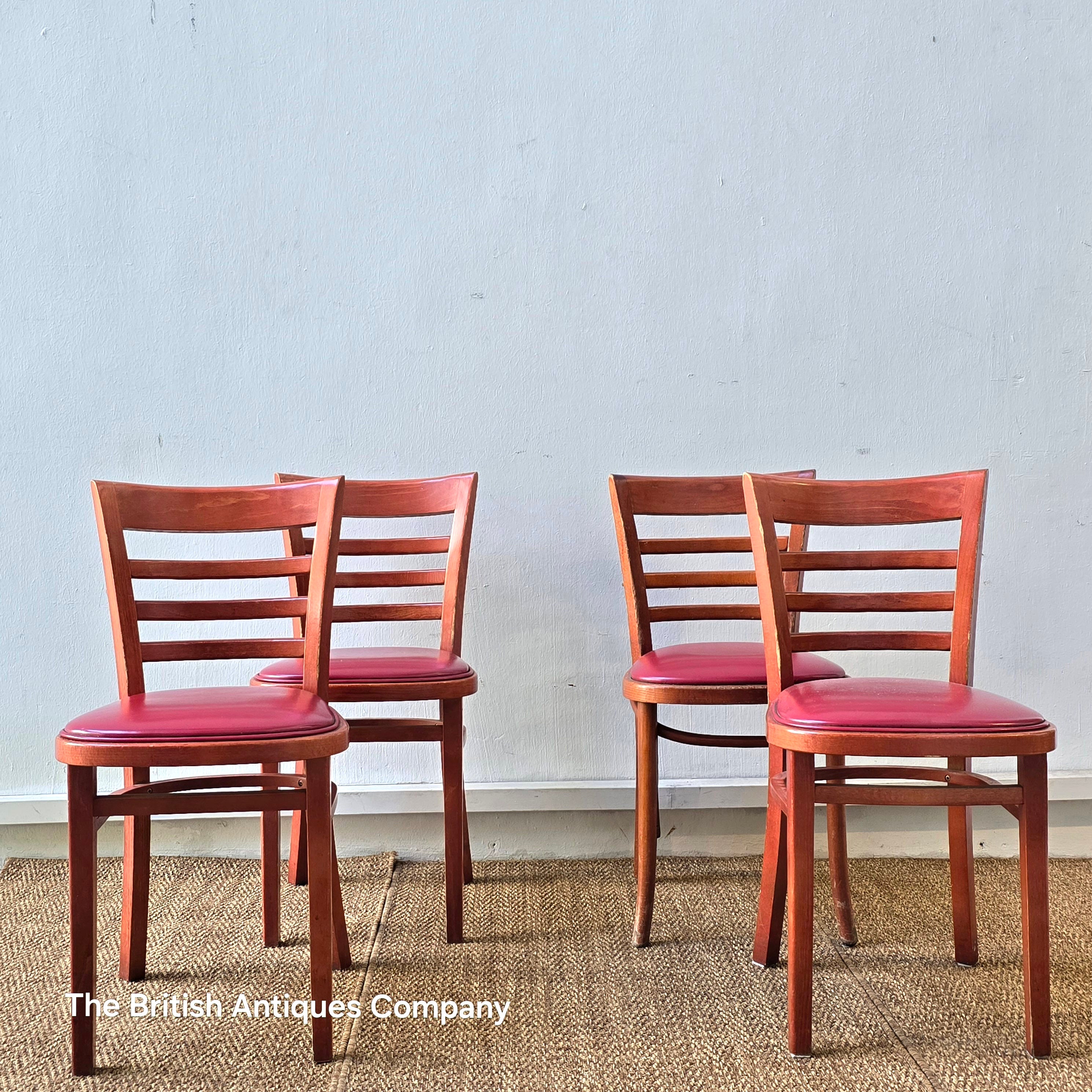 Vintage Mid-Century Modern Ladder-Back Chairs