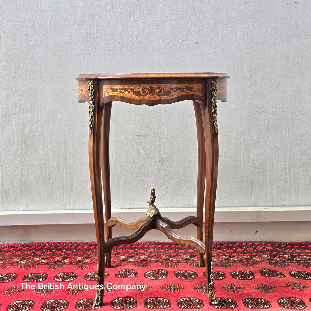 Vintage Side Table Wood Coffee Table Handmade Baroque Table French Small Table