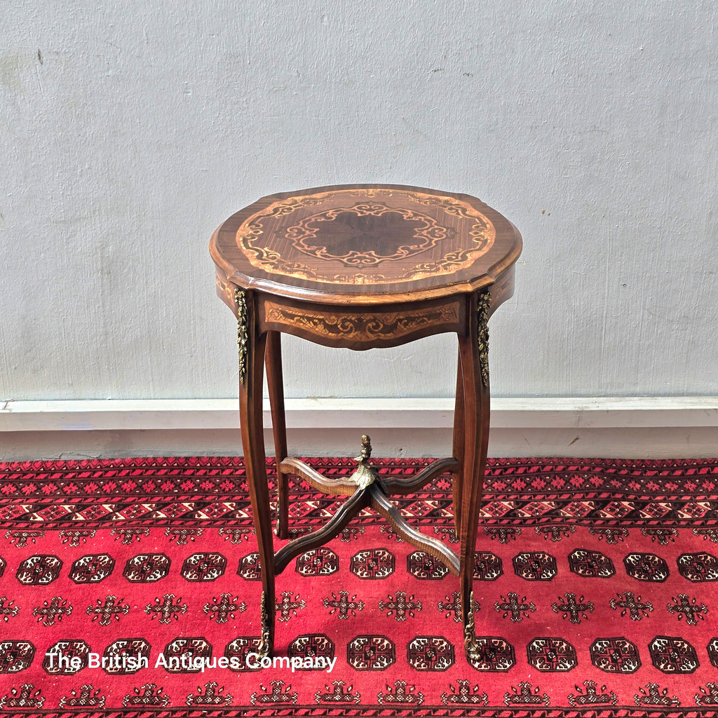 Vintage Side Table Wood Coffee Table Handmade Baroque Table French Small Table