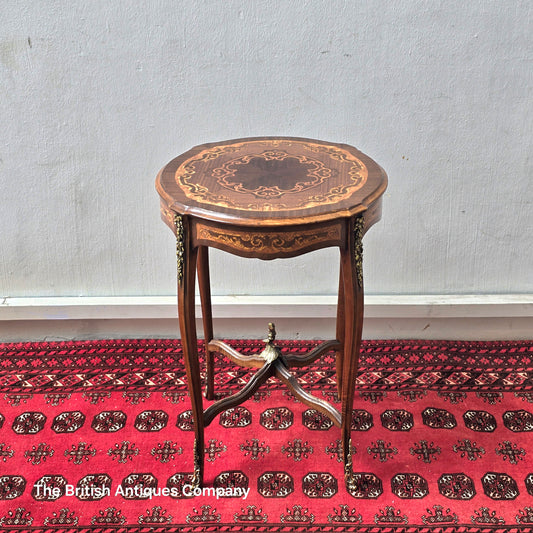 Vintage Side Table Wood Coffee Table Handmade Baroque Table French Small Table