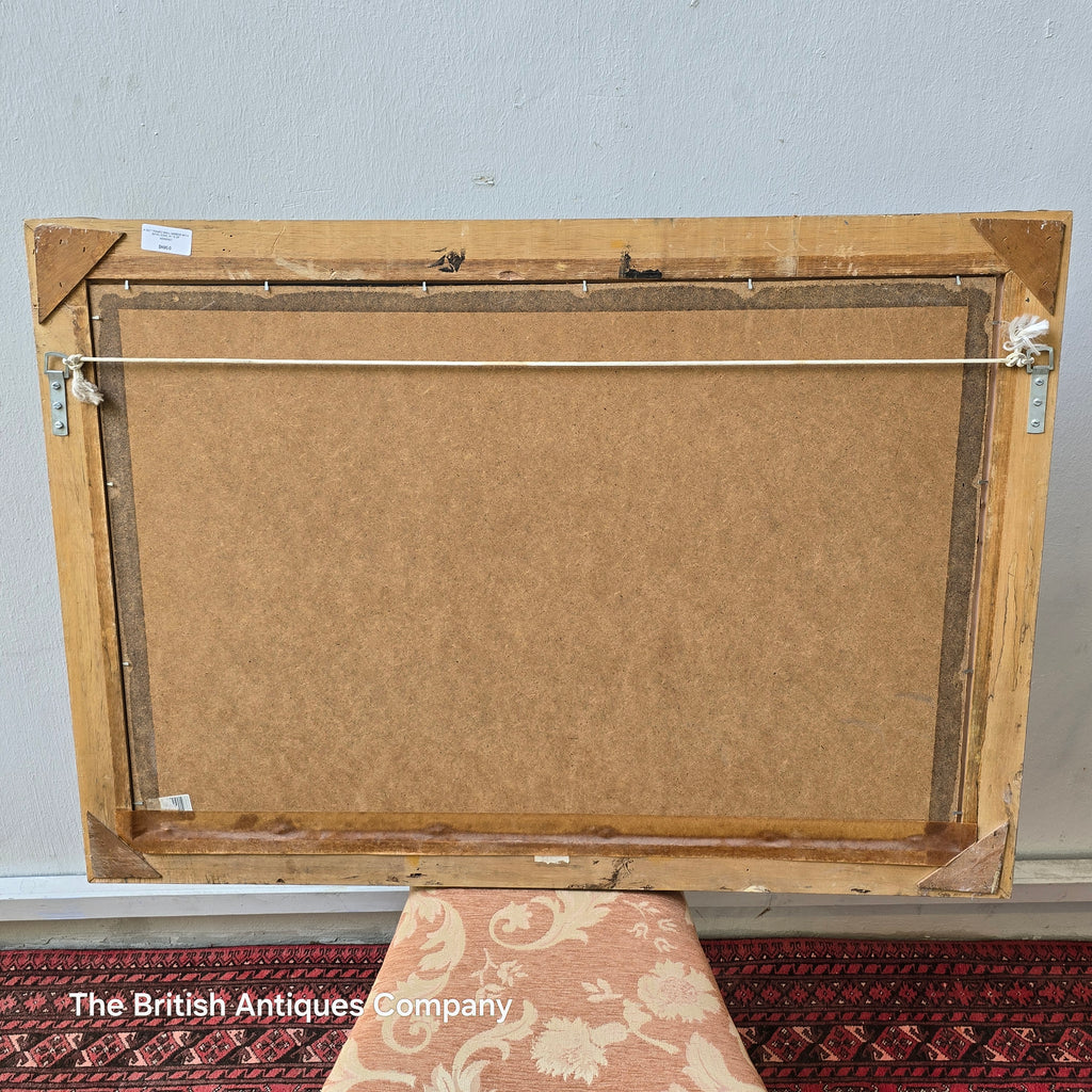 Gilt Framed Wall Mirror with Bevel Edge,(104cm x 74cm)
