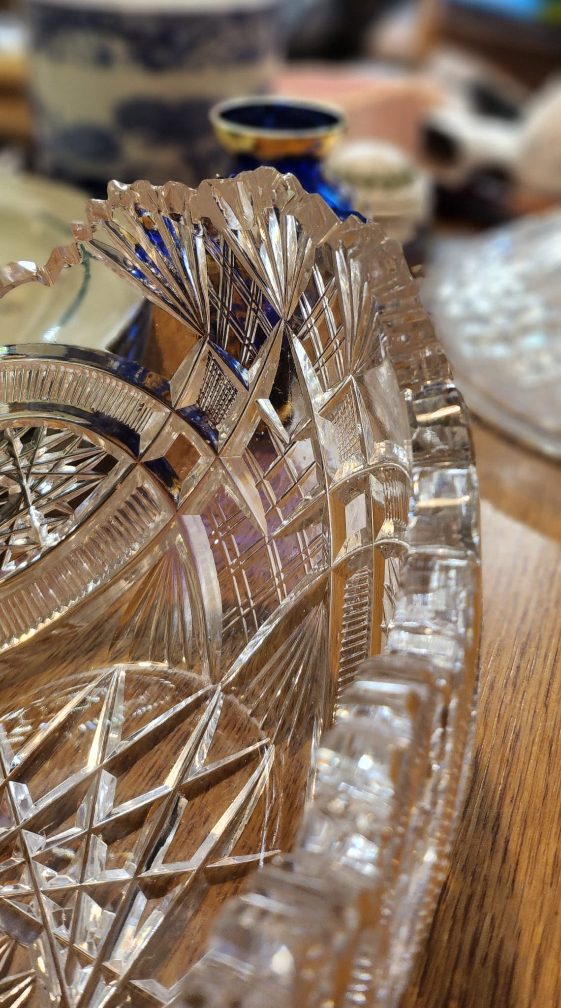 Stunning Waterford crystal oval shape bowl L 29 cm x D15cm x H14 cm