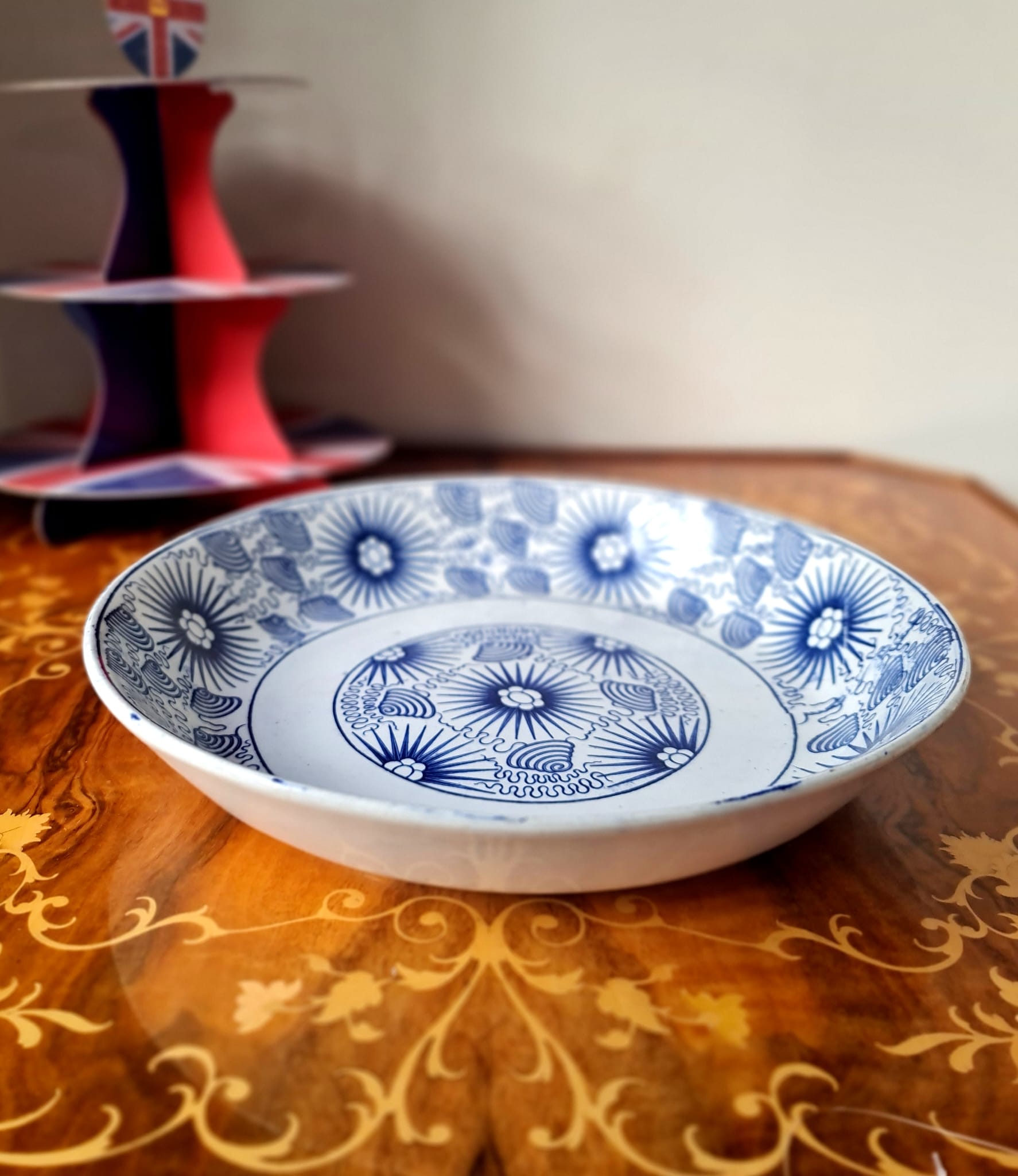 Antique 19th century Starburst big bowl from Diana Ship wreck