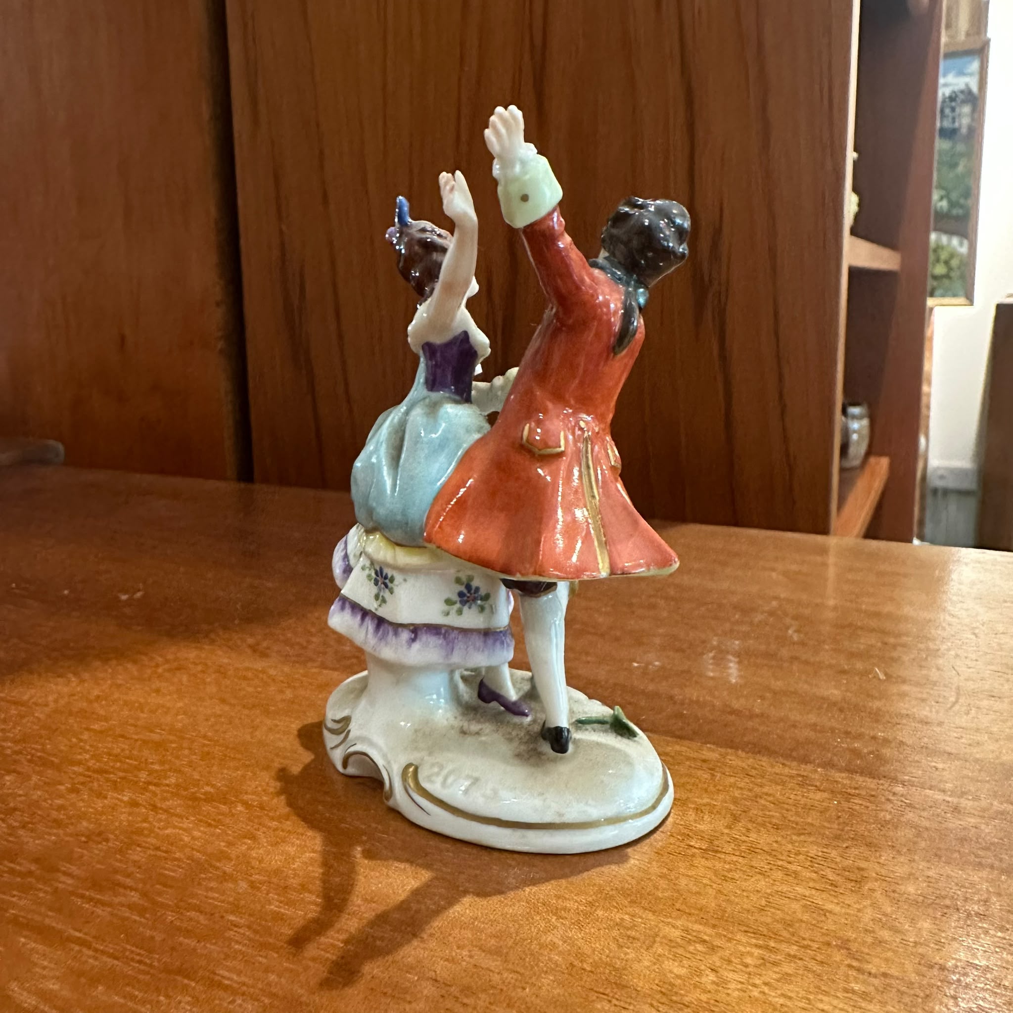 Volkstedt Porcelain Dancing Couple Figurine | Antique German Porcelain