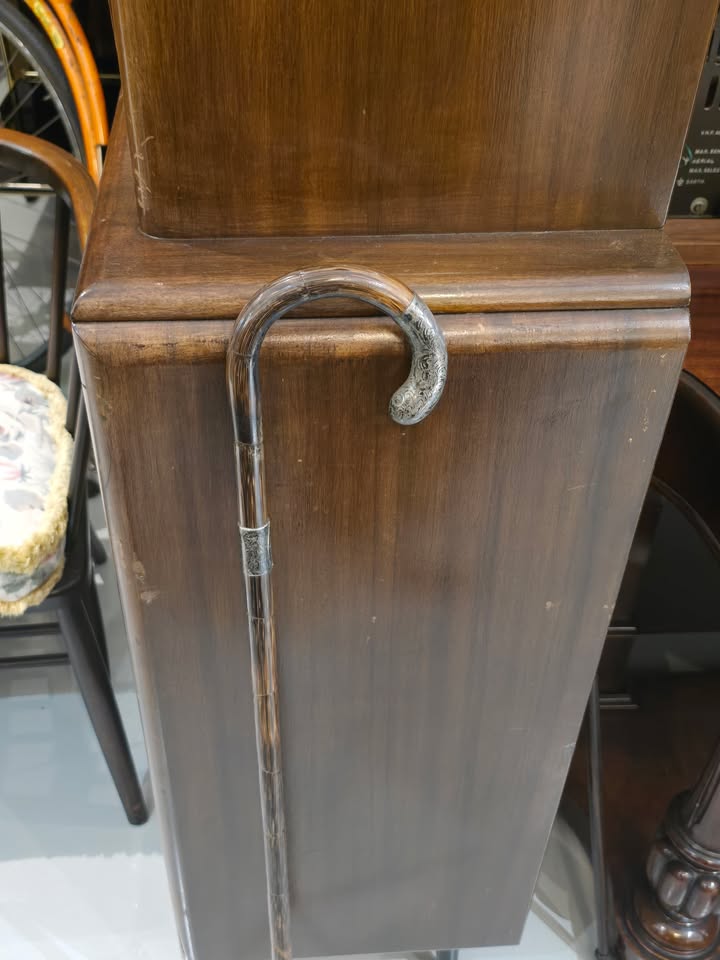 Late 19th Century Great Dane Cane / Walking Stick with Gold Collar