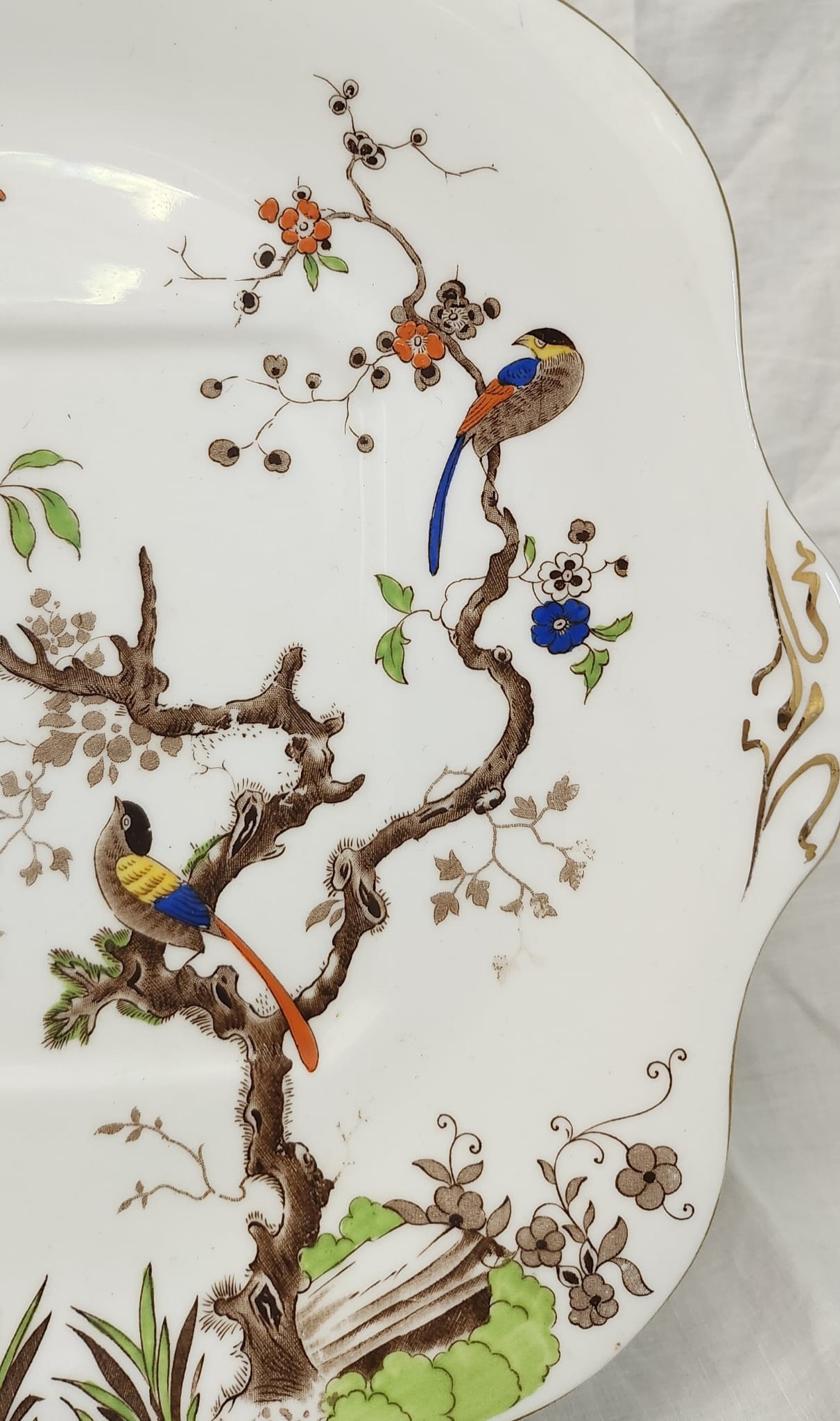 Antique Royal Grafton Big Square  Sandwich plate