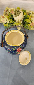 Vintage Handpainted Buscuit barrel