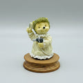 Regency Fine Arts "Brush Strokes" Hedgehog Figurine on Wooden Base | 1990s Collectible