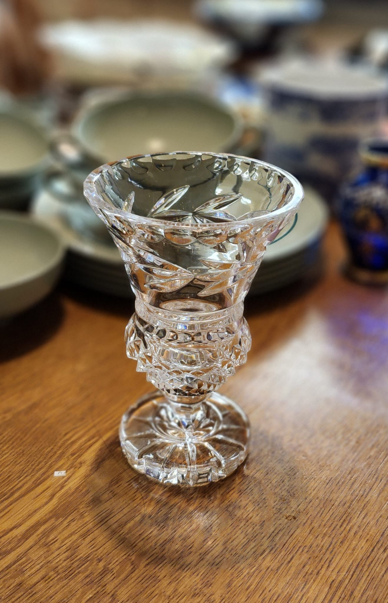 Waterford crystal vase L 11cm x H 16 cm