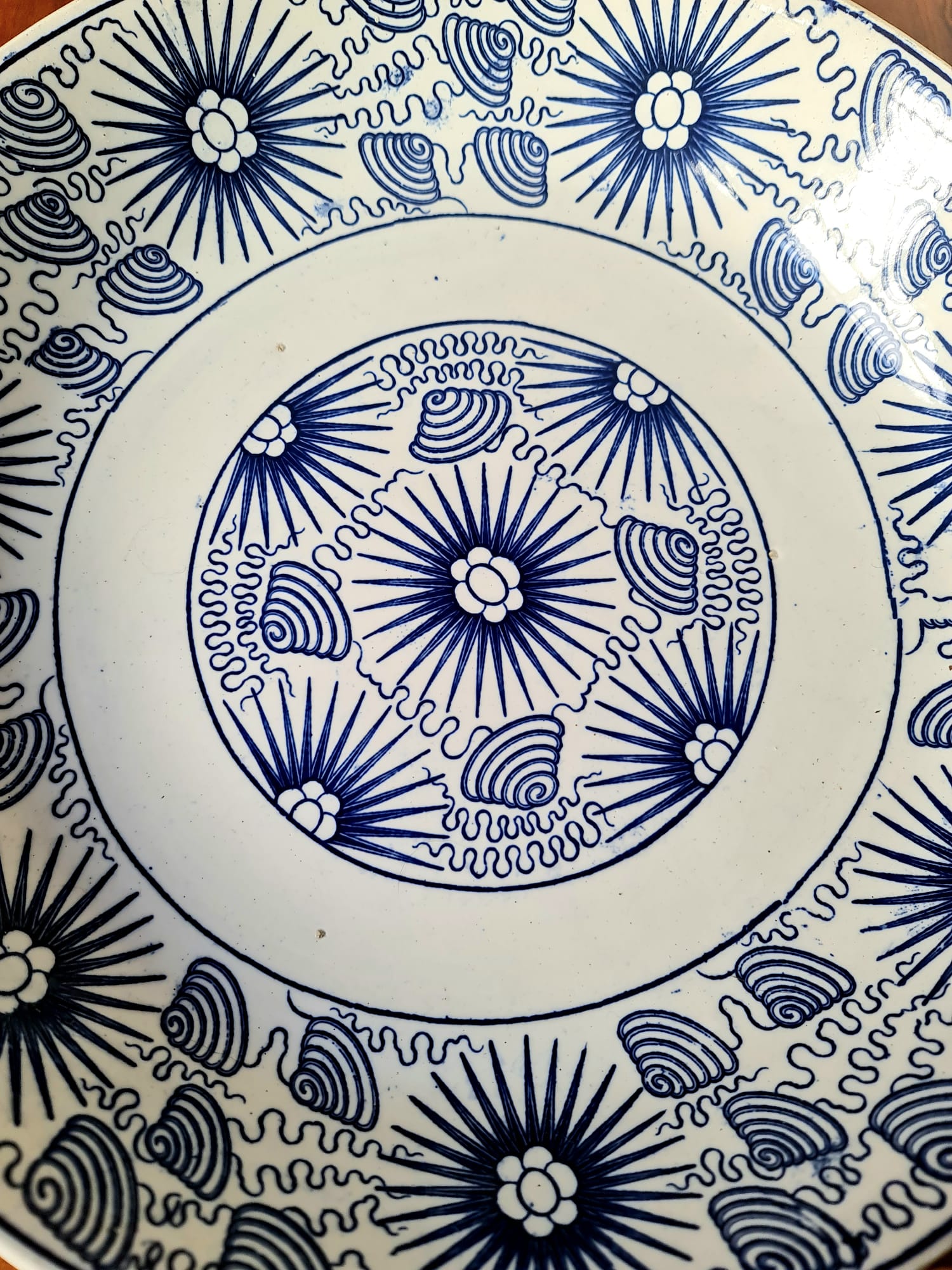 Antique 19th century Starburst big bowl from Diana Ship wreck