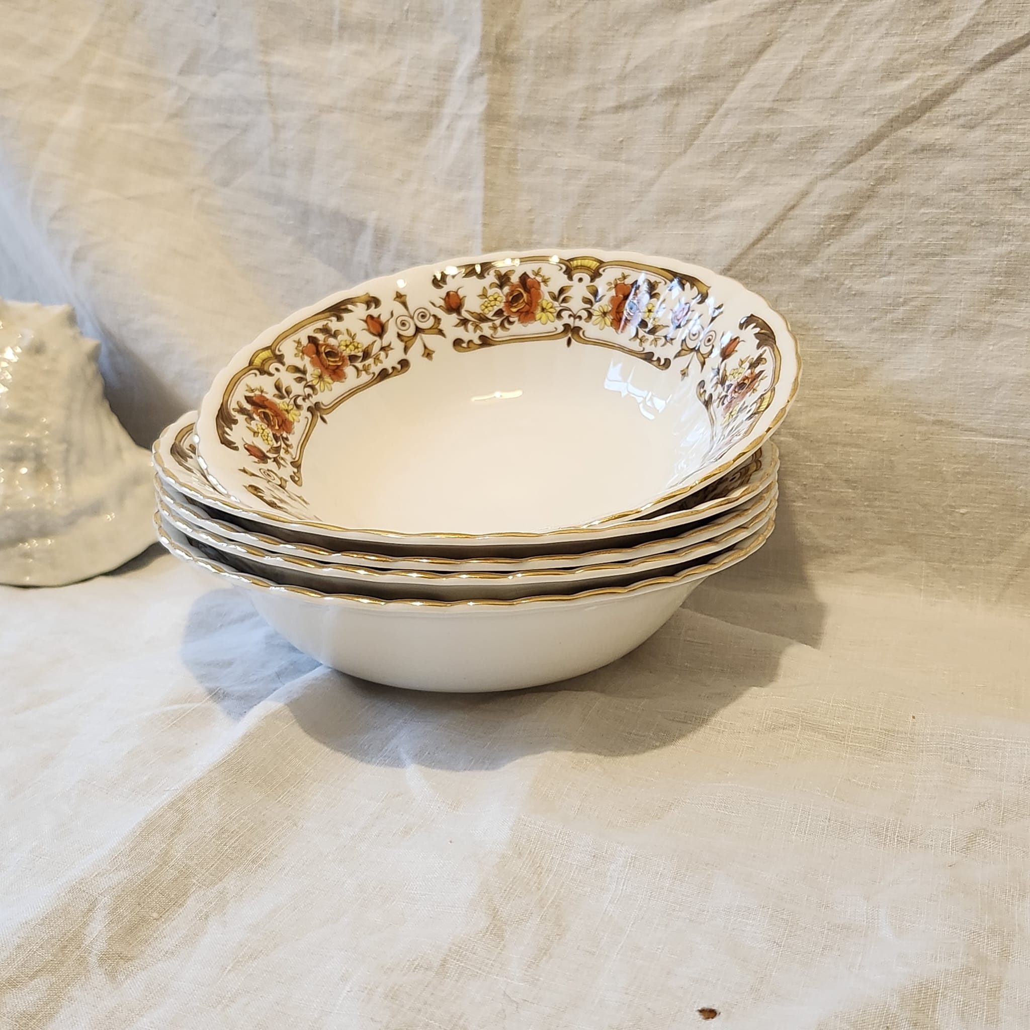Royal stafford soup bowl set of 5 pieces
