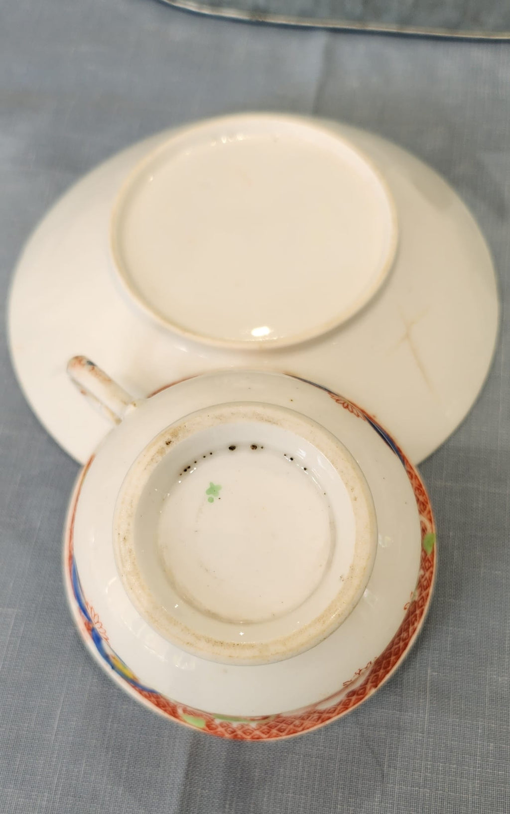 c1825 HILDITCH & SONS, Cup And Saucer Chinoiserie Pattern