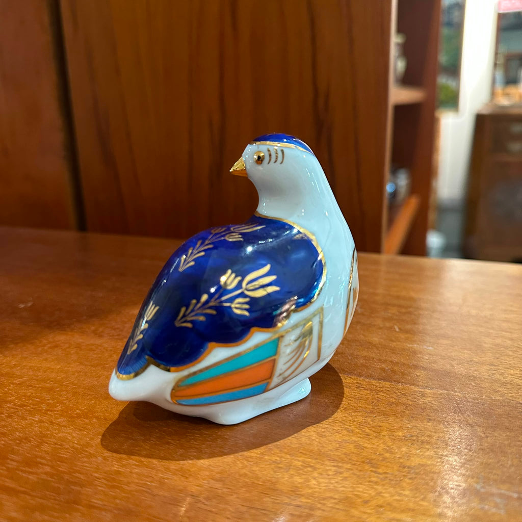 Bellwood Artistic Studio Linchmere Imari Style Porcelain Quail Figurine
