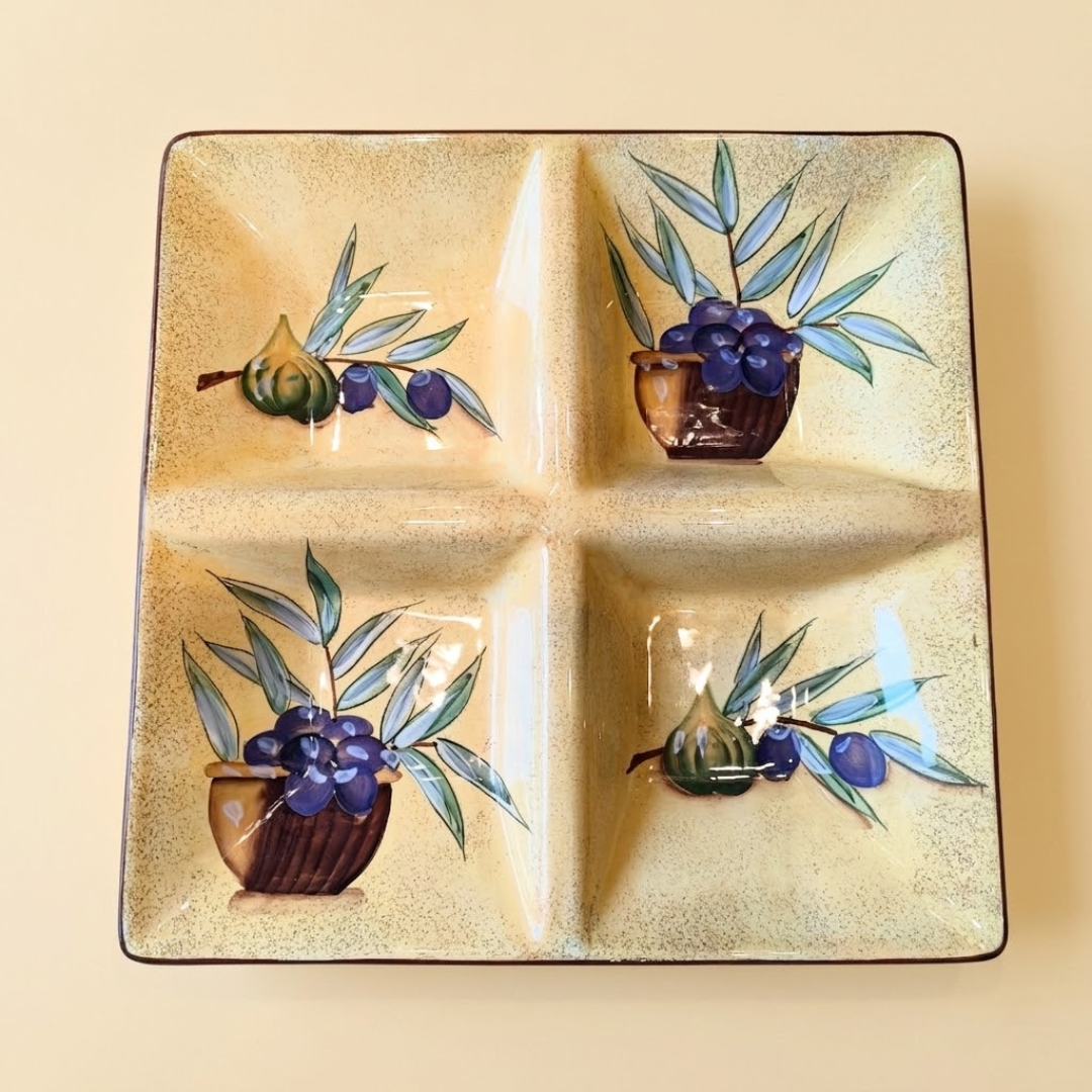 Al Fresco by Dema Designs - Square 4-Section Serving Dish