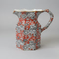 Antique 19th Century Mason's Ironstone Hand Painted Pitcher