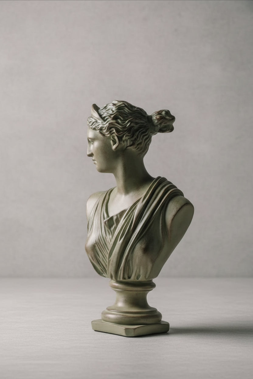 Artemis Diana Bust Head Greek Roman Goddess Statue Marble Likeness