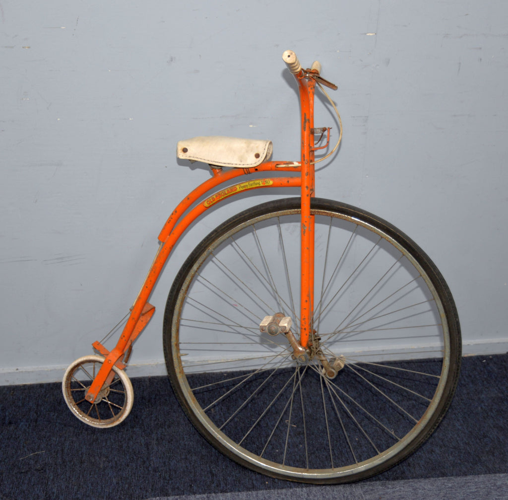 Old English Penny Farthing 1880 child's push-bike, made by Monaco of London, England.