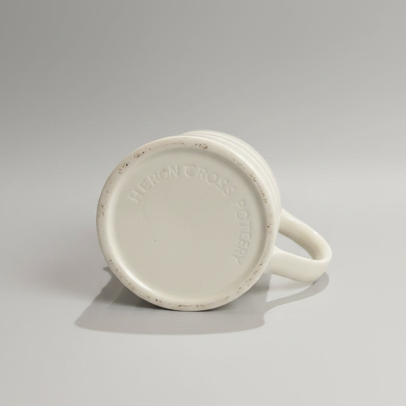 British Mid Century Modern White Ceramic Milk Jug 12cm high and 10cm wide.