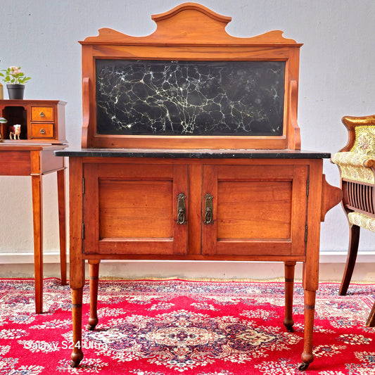 Charming Victorian Antique Marble-Top Washstand