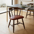 Vintage Captain's Chair – Smoker's Bow Pub Chair with Studded Padded Seat