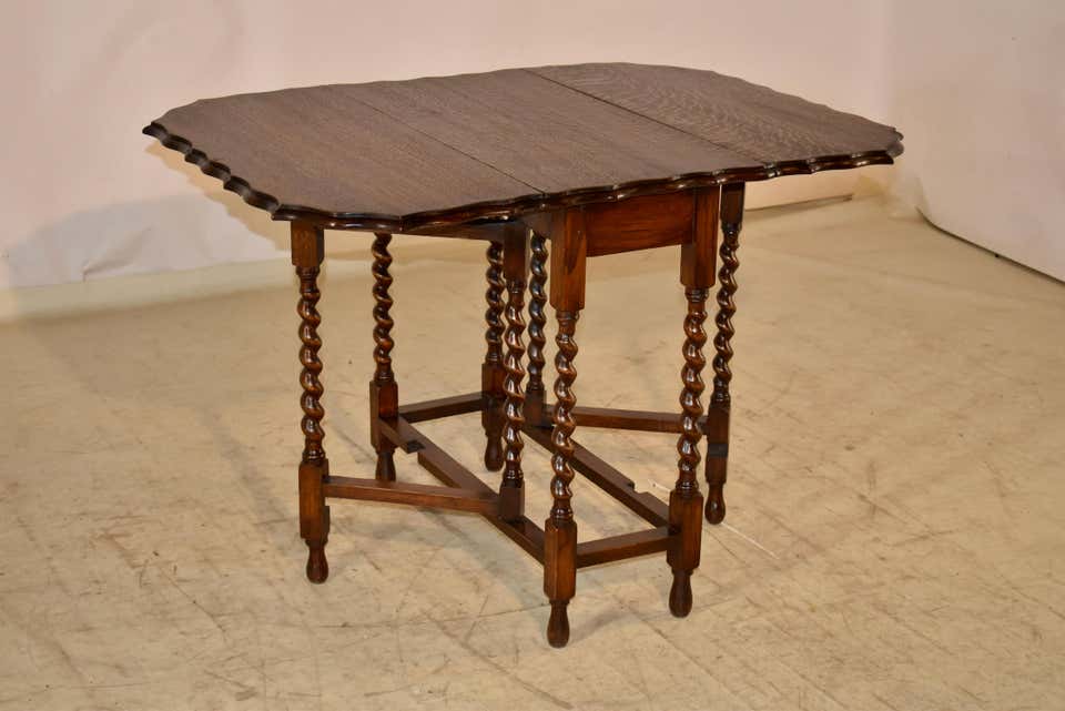 English Oak Gateleg Table, Circa 1900