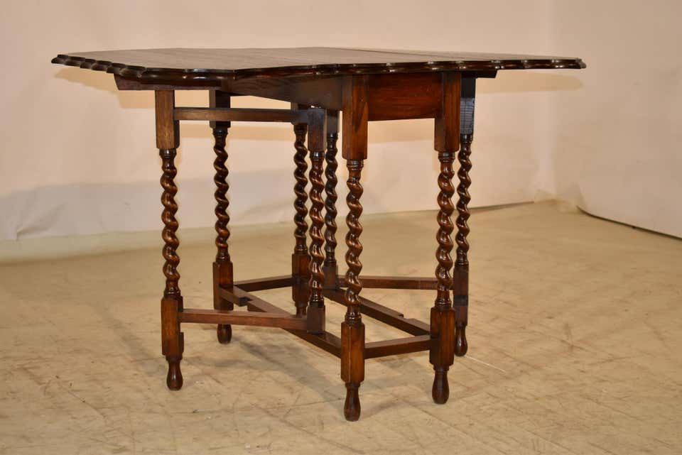English Oak Gateleg Table, Circa 1900