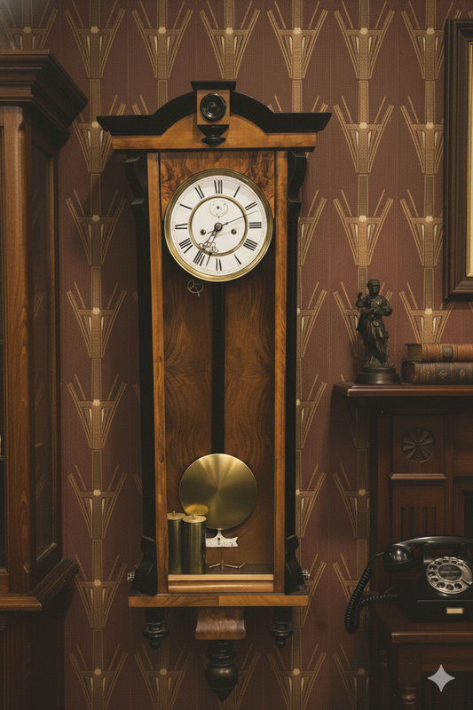 The Art Deco Grandfather: Vintage Wall Clock