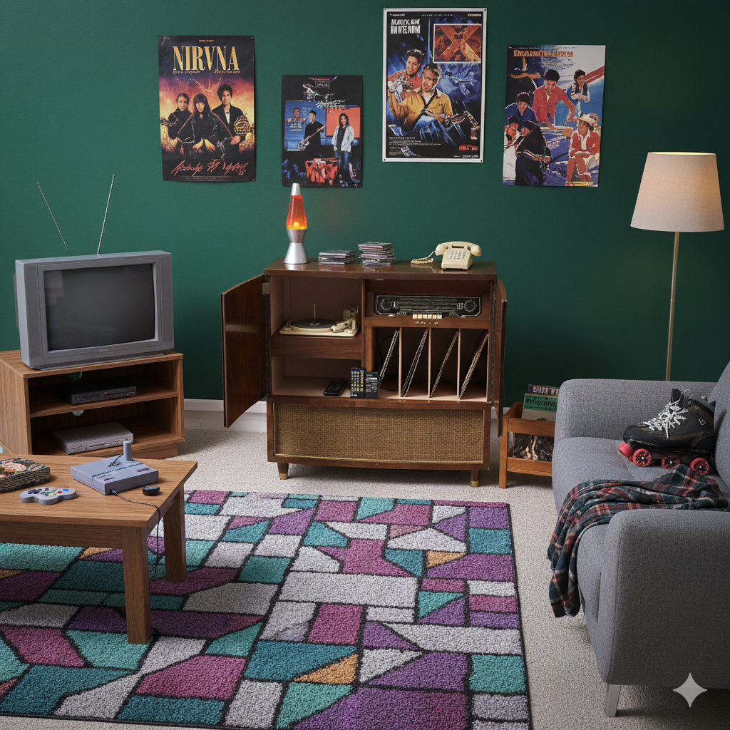 Mid-Century Modern Radiogram Cabinet – Turntable, Radio & Vinyl Storage Unit (c. 1960s)