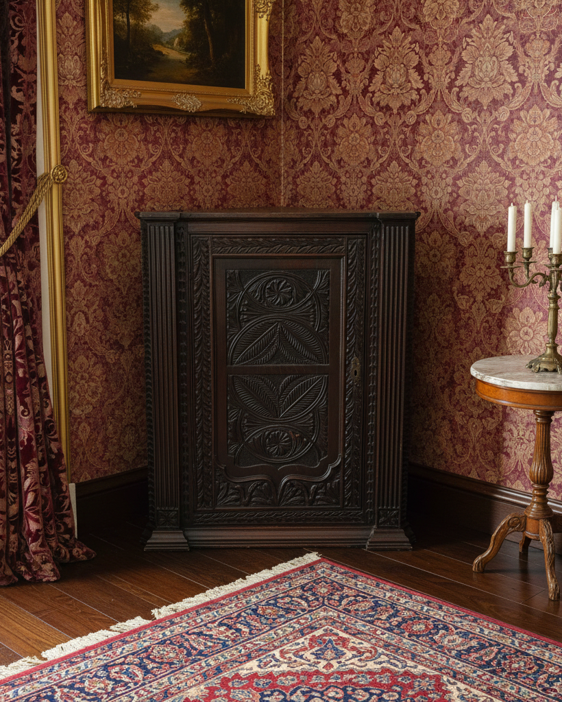 Rare Georgian Oak Corner Cabinet