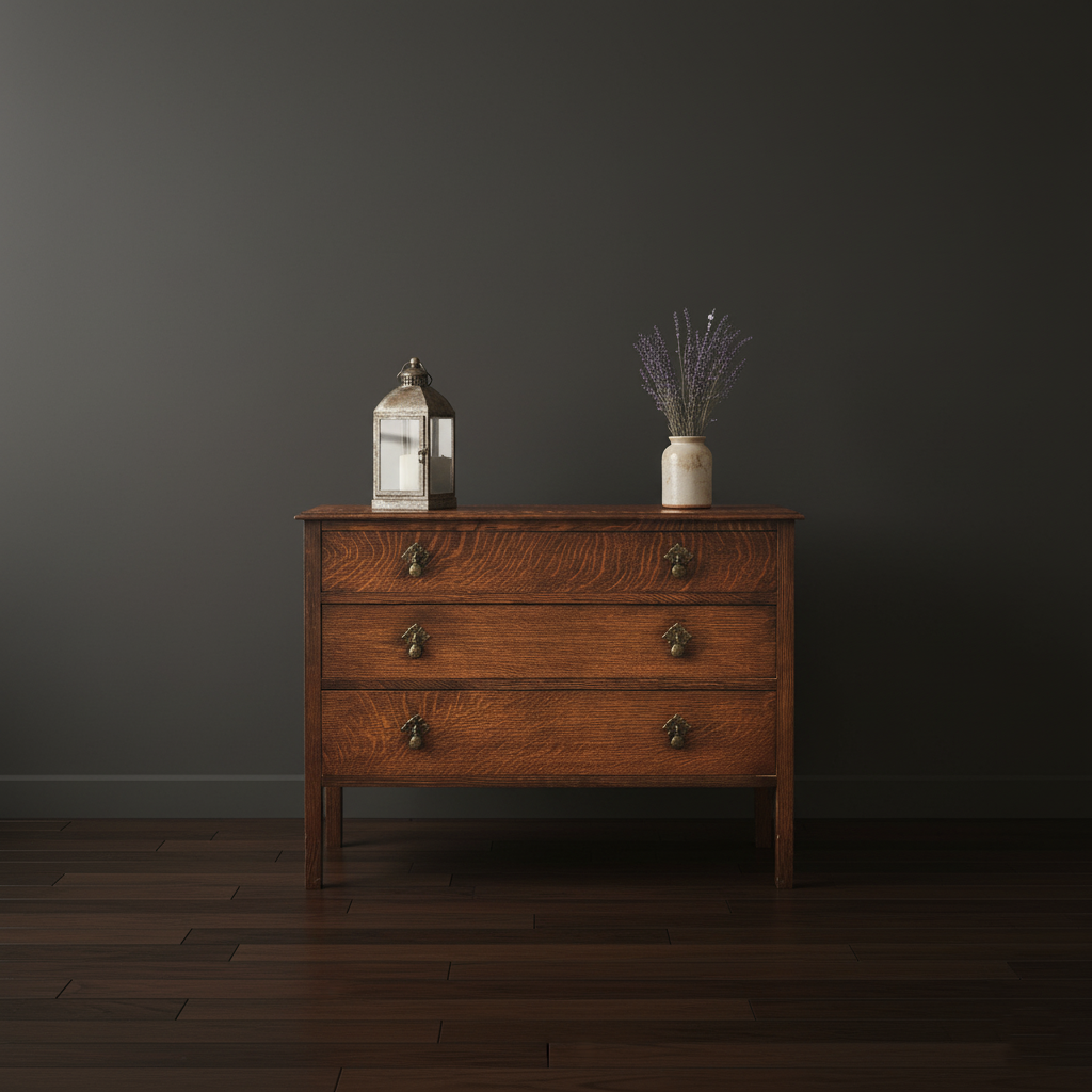 Vintage Oak 3 drawer chest