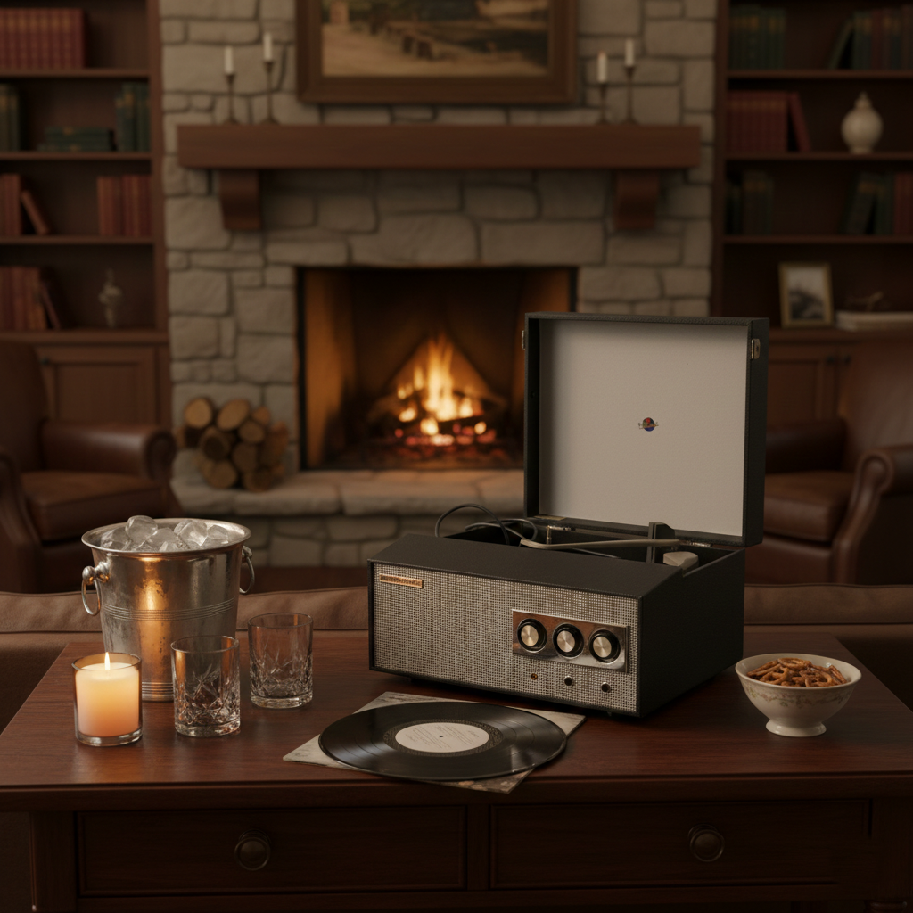 Vintage English Portable Record Player