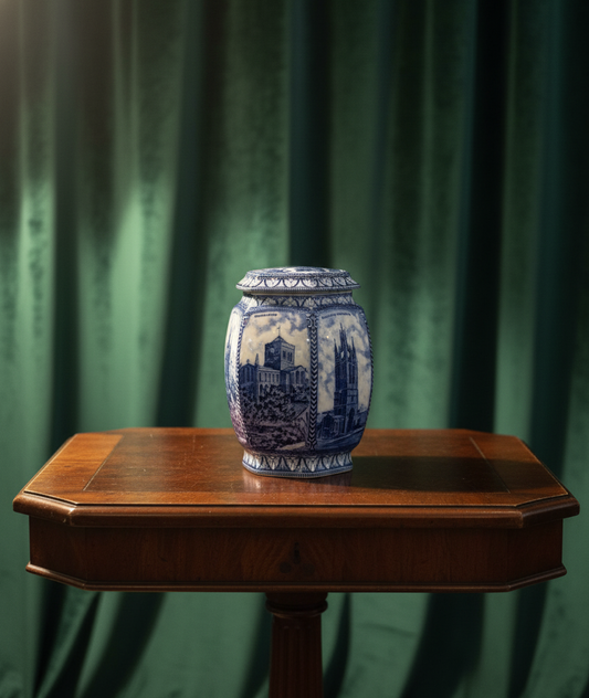 Blue & White Architectural Ginger Jar (Tea Merchant)